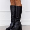 Mystery Boots Black Leather