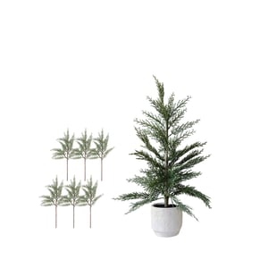36" Cedar Tree and Stems