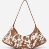 Nocturne Renegade Shoulder Bag - Natural Tan And White Cowhide - Tan