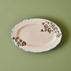 Vintage Oval Porcelain Serving Platter - 12"