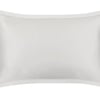 Oyster Grey Oxford Pure Silk Pillowcase - Grey Piping - Standard / Oxford - Grey, Grey Piping