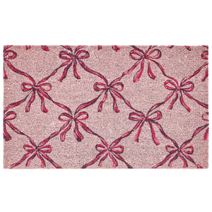 Blush Bows Coir Doormat - 45x75cm