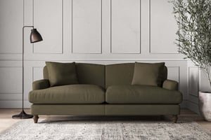 nkuku Deni Large Sofa | Make To Order | Recycled Cotton Moss | No Colour