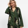 Olive Womens Leopard Print Pyjama Top - 14