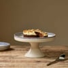 nkuku Indigo Drop Ceramic Stand | Serveware | One Size | Cream & Indigo