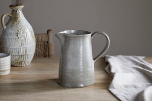 nkuku Valinha Earthenware Jug | Serveware | Large | Grey