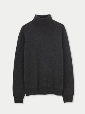 Essential Turtleneck Cashmere Sweater - 3XL / Gray / MK05-75