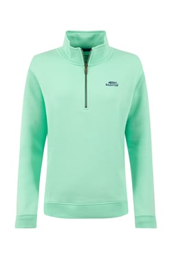 Weird Fish Avery 1/4 Zip Sweatshirt Apple Mint Size 8