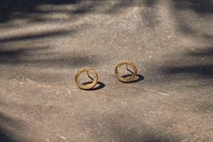 nkuku Lalia Etched Earrings | Gifting | One Size | Gold