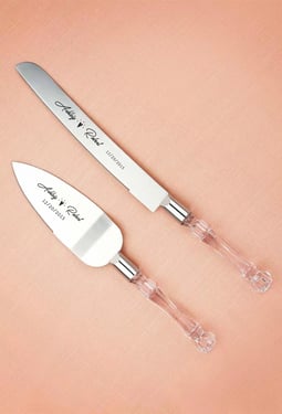 AW Wedding Cake Knife and Server Set