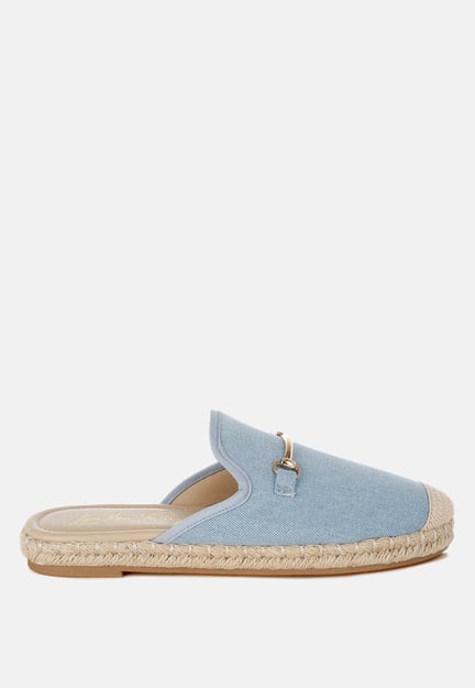 Midori Denim Slip-On Mules