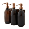 Nickel Triple Wall Mounted Soap Dispenser