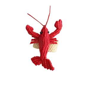 Lobster Handwoven Iraca Napkin Ring