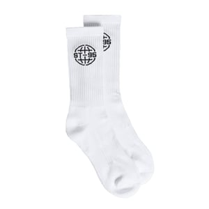 ST95 Globe Socks White