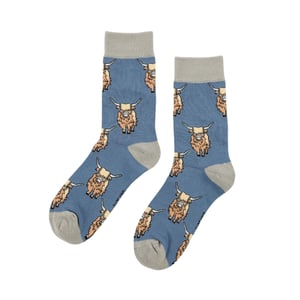 Save the Highland Cow Bamboo Socks | UK Adult 7-11