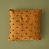 Maroc Cotton Dotted Throw Pillow - Mustard