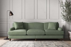 nkuku Deni Sofa | Make To Order | Super Grand | Brera Linen Jade