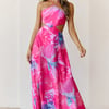Viola Halter Maxi Dress Fuchsia