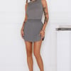 Everyday Icon Knit Mini Skirt Grey