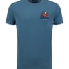 Weird Fish Hiker Back Print Graphic T-Shirt Washed Blue Size M