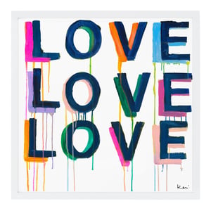 Love on Repeat Art Print