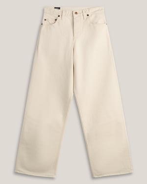 The Edna - Wide Relaxed Fit - Ecru Denim - UK10-29 / 36 - Made to Order