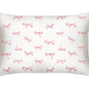 Blush Bows Pure Silk Pillowcase - Standard / Blush Bows