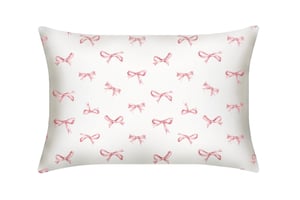 Blush Bows Pure Silk Pillowcase - Standard / Blush Bows