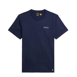 Polo Ralph Lauren Logo Cotton Jersey Sleep Shirt Cruise Navy Polo Tee