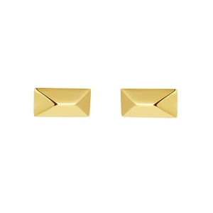 Luster Stud Earrings 14K Gold