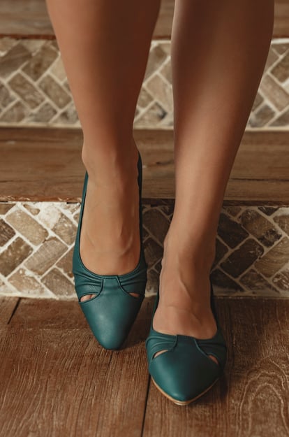 Siren Pointy Toe Ballet Flats (Sz. 8)