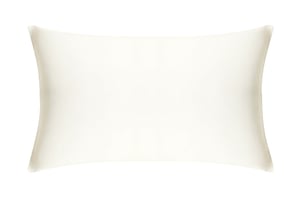 Cream Pure Silk Pillowcase - Super King / Without
