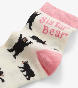 Girls Sister Bear Crew Socks