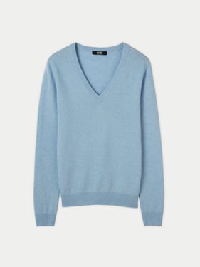Essential Cashmere V-Neck Sweater - 3XL / Navy / WK02-520