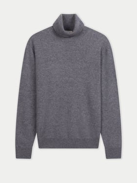 Timeless Turtleneck Cashmere Sweater - 2XL / dim gray / MK0314-1300/0000