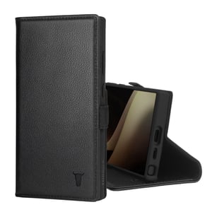 Galaxy S24 Ultra Leather Case (with Stand Function) - Black