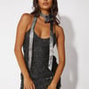 Want Me Sequin Mini Dress Black