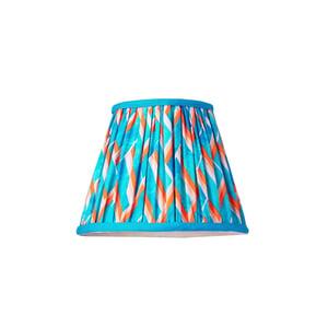 18cm pendant shade in blue herringbone by Matthew Williamson
