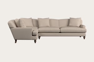 nkuku Deni Left Hand Corner Sofa | Make To Order | Grand | Recycled Cotton Natural