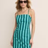 Blue Striped Palma Mini Dress