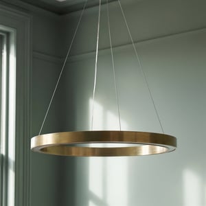 Smaller Nimbus chandelier in brass
