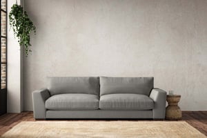 nkuku Guddu Sofa | Make To Order | Grand | Brera Linen Smoke