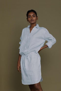 Meet me by the Cliff Dress in Blue - Summer Blue / XL/2XL