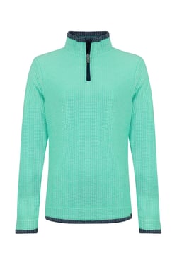 Weird Fish Beye 1/4 Zip Grid Fleece Bevelled Glass Size 8