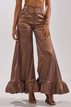 AKIRA Not Too Simple Trouser Pants | Brown | Size 1X