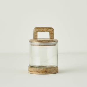 Verre Glass Jar with Mango Wood Lid - 20.25 oz