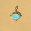Turquoise Eye - 14k Yellow Gold