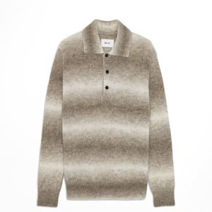 NN07 Alfie Polo Alpaca Blend Knit Light Camel