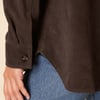 Dark Brown Suede Shirt