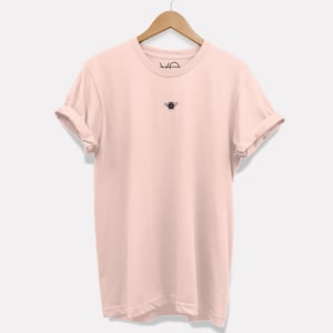 Tiny Embroidered Bumble Bee T-Shirt (Unisex)
